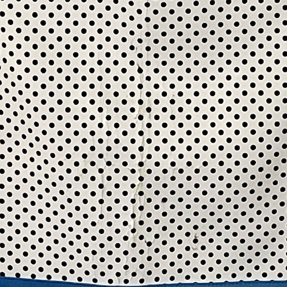 Per Se Color Blocked Mini Skirt Mod Geometric Pattern Perforated Detail Size 6 - Picture 6 of 10